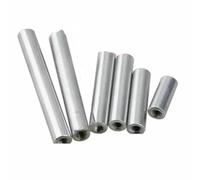 2 pezzi-10 pezzi/lotto M2 M2.5 M3 M4 M5 M6 M8 M10*L Distanziatore rotondo in alluminio Perno estensibile Dado di accoppiamento lungo L=6 A 100 mm-M8 2 pezzi-40 mm