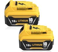 2 Pezzi 10000mAh Batteria di Ricambio per Dewalt Batteria 18V DCB184 DCB182 DCB181 DCB180 DCB201 DCB200 DCB204 con indicatore LED