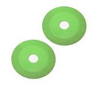 2 pezzi 100mm disco da taglio per vetro diamantato 1mm di spessore 22mm ID lama per verde Discos Para Cortar Ceramica per piastrelle bottiglia di vino in cristallo (Verde)