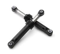 2 pezzi 100N, compatibili con l'ammortizzatore della lavatrice LG, parte di caricamento frontale, guscio in plastica nera, accessori for elettrodomestici