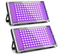 2 Pezzi 100W LED Luce Nera, Luce Nera UV, IP66 Impermeabile, Lampada Uv Con Spin