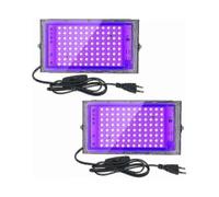 2 pezzi 100w UV LED Floodlight Blacklight IP65 impermeabile, lampada LED ultravioletta, illuminazione