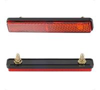 2 pezzi 108 x 18 x 9 mm moto bicicletta riflettore E4 riflettore posteriore rosso occhio di gatto scooter multifunzionale approvato e