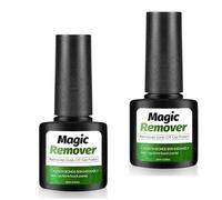 2 Pezzi 10ML Remover Unghie, Magic Solvente per Smalto Semipermanente, Rimuovi Smalto, Gel Polish Remover, Rimozione Per Shellac Gel Polish, Bianco
