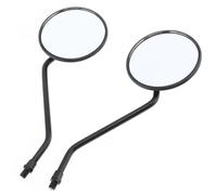 2 Pezzi 10mm Modificato Placcato Rotondo Specchio Di Ferro Decorazione Moto Universale Elegante Design Specchio Retrovisore Moto Specchietto Scooter