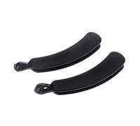 2 Pezzi 11 centimetri Banana Capelli Clip Nero Rotondo Per Testa Barrette Coda di Cavallo H