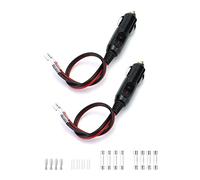 2 Pezzi 12 V Spinotto Presa Accendisigari, Auto Accendisigari Cavo 12 V Con Cavi Da 30 cm, Fusibile Da 10 A, Luci A Led, Per Moto, Auto, Trattore