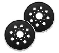 2 pezzi 125 mm Piastra di levigatura con gancio e loop 8 fori Compatibile con Bos-ch PEX 220 A,GEX 125-1 AE,PEX 220 AE, Skil 7402/7490