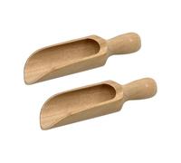 2 pezzi 140 mm in legno sale da bagno grande paletta in legno farina grande paletta in legno paletta da cucina in legno extra large chicco di caffè cucchiaio spezie barattoli di legno