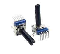 2 pezzi 142 tipo verticale doppio 6 pin AC10K CA10K 10K potenziometro AC103 CA103 mezza lunghezza gambo 23 MMF (CA10K with Midpoint)