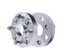 2 Pezzi 15/20/25/30mm PCD 4x108 CB 65.1 Auto Forgiato Ruota In Lega Di Alluminio Allargamento Per Citroen C2 C3 C4 X-(Silver spacer 25mm)