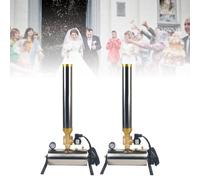 2 pezzi 150 W Cannone per coriandoli - Telecomando wireless per matrimoni, rivelazioni di genere e feste DJ, 110 V Streamer Shots (coppia)