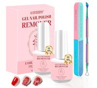 2 Pezzi 15ml Remover Semipermanente Unghie, Remover Solvente per Smalto Semipermanente, Magic Solvente, Nail Polish Rimuovi, Gel Rimuovi Solvent Per Smalto in 3-5 Minute, Rosa Scuro