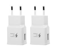 2 Pezzi 15W Caricatore USB, Caricabatterie Ricarica Rapida per Samsung Galaxy A16 A15 A14 A13 A20e A25 A34 A36 A51 A54 A55 A56 S8 S9 S10 S20, Sostituzione del Caricabatterie Rapido Originale (Bianco)