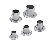 2 pezzi 16/19/22/25/32 mm in acciaio inox supporto for asta guardaroba flangia staffa for appendiabiti sedile gancio tubo(16mm)