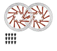 2 pezzi 160 mm 180 mm 203 mm G3 6 bulloni durevole bici da strada MTB rotore disco freno rotore adatto per Shimano Dischi Freno Anteriore(RED-160-180MM)