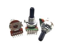 2 pezzi 161 tipo duplex verticale B10K B50K B100K A50K potenziometro del volume B103 B503 B104 A503 albero a fiore a 6 pin 20 mm(B100K)
