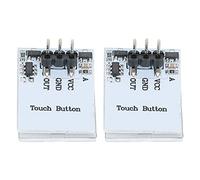 2 Pezzi 2.7V-6V Modulo Pulsante Interruttore Tattile Tattile Capacitivo Httm, Sensore Tattile Capacitivo Modulo Pulsante LedSwitch, Interruttore Tattile Capacitivo