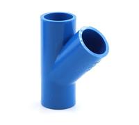 2 pezzi 20 25 32 mm connettori for tubi in PVC blu tubo di irrigazione acqua gomito connettore a T tappo terminale valvola a sfera acquario acquario raccordi(R Tee 32mm)