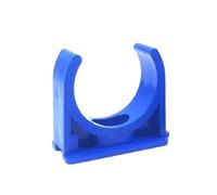 2 pezzi 20 25 32 mm connettori for tubi in PVC blu tubo di irrigazione acqua gomito connettore a T tappo terminale valvola a sfera acquario acquario raccordi(Pipe Clamp 20mm)