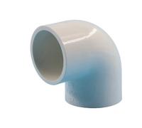 2 pezzi 20 mm 25 mm 32 mm connettori for tubi in PVC bianco for approvvigionamento idrico, irrigazione, gomito dritto, raccordi a T incrociati, valvola a sfera(90De Elbow 25mm)