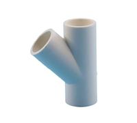 2 pezzi 20 mm 25 mm 32 mm connettori for tubi in PVC bianco for approvvigionamento idrico, irrigazione, gomito dritto, raccordi a T incrociati, valvola a sfera(R Tee 32mm)