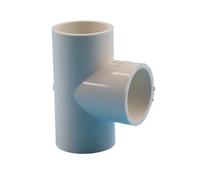 2 pezzi 20 mm 25 mm 32 mm connettori for tubi in PVC bianco for approvvigionamento idrico, irrigazione, gomito dritto, raccordi a T incrociati, valvola a sfera(Tee 25mm)