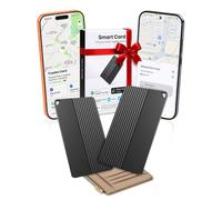 (2 pezzi) 2026 Wallet Tracker Card (iOS e Android), batteria 5-10 anni Bluetooth Smart Card, 0.09 Slim Tracking Card Funziona con Apple Find My & Google Find Hub, localizzatore GPS per passaporti
