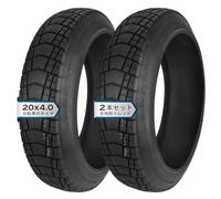 2 PEZZI 20x4.0 Pneumatico per Fat Bike, Design del Battistrada Tutto Terreno per Bici Elettrica Ruota Anteriore Posteriore, Gomma Resistente all'Usura 30-65 PSI