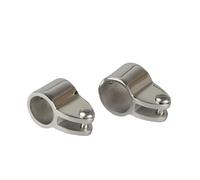 2 pezzi 22 mm 25 mm in acciaio inox 316 tappo scorrevole superiore a ganascia for ringhiera Bimini lucidatura a specchio for ferramenta for barche(22mm)