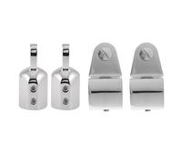 2 Pezzi 22 Mm Barca Bimini Top Tappo Terminale Occhio Tubo + 2 Pezzi