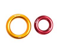 2 pezzi 22KN Rock Climbing Rescue Rappel Ring Bail-Out Connettore O Ring L+S