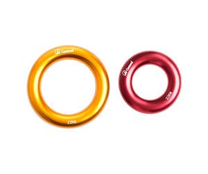 2 pezzi 22KN Rock Climbing Rescue Rappel Ring Bail-Out Connettore O Ring L+S