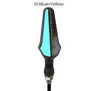 2 pezzi 24 LED bicolore guida luce freno moto impermeabile indicatore di direzione lampada di marcia