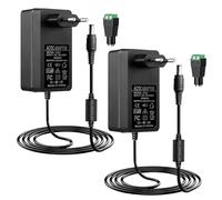 2 Pezzi 24 V Alimentatore 72 W 3 A, da AC 100-240 V a DC 24 V Alimentatore con Spina, Adattatore di Alimentazione, Adattatori Trasformatori per Striscia LED, Telecamera CCTV, Radio, Custodia, Ventole