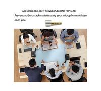 2 Pezzi 3,5 mm MIC Blocker - Dispositivo di Blocco del Suono per La Protezione Della Privacy Dei Dati e La Sicurezza del Microfono per Smartphone,