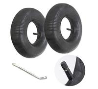 2 Pezzi 3.50-8 Camera da letto con aria interna tubo pneumatico ruota 350-8 Innertube Carriola Rubber Valve 8