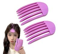 2 pezzi 3/6 denti teschio alto artefatto nessuna traccia fermaglio per capelli, radice dei capelli soffice fermaglio naturalmente persona pigra nessuna traccia fermaglio (6 Denti)