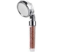 2 pezzi 3 funzioni soffione bagno SPA ad alta pressione risparmio idrico precipitazioni portatili accessori for il con filtro anionico Per L'Uso In Bagno(Shower Head B)
