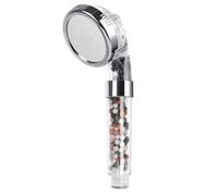 2 pezzi 3 funzioni soffione bagno SPA ad alta pressione risparmio idrico precipitazioni portatili accessori for il con filtro anionico Per L'Uso In Bagno(Shower Head A)