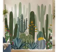 2 pezzi/3 pezzi/5 pezzi Adesivi murali con piante verdi di cactus/conchiglia di tartaruga/bambù, adesivi rimovibili in PVC autoadesivi per decorare il soggiorno, l'ingresso e la camera da letto, adesi