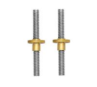 2 pezzi 300mm T8 piombo vite filettata asta in acciaio inossidabile parti della