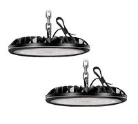 2 Pezzi 300W UFO Faretto LED 30000LM, Impermeabile IP65 Potente Alta Luce Della Baia, 6000K Bianco Freddo UFO Lampada da Officina, LED Industriale Interni per Fabbrica Magazzino