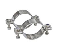 2 pezzi 304 acciaio inossidabile ispessito supporto for tubo piatto morsetto staffa gancio ad anello rigido diviso for impieghi gravosi 12-133 mm(2pcs 38-40mm)