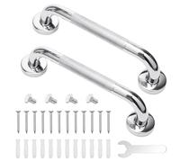 2 Pezzi 30CM Maniglia Doccia Anziani, 304 Acciaio Inossidabile Maniglione Bagno Disabili, Maniglioni Bagno per Anziani, Maniglie Doccia per Anziani con Viti e Chiave Inglese