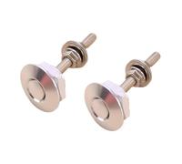 2 pezzi 30mm universale per auto pulsante automatico a sgancio rapido perni del cofano clip di bloccaggio chiusura paraurti argento compatibile con