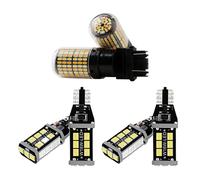 2 pezzi 3757 3157 4157NA lampadina LED Switchback luce di segnalazione bianca ambra