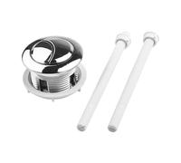 2 pezzi 38/48/58 mm doppio pulsante di scarico for WC serbatoio dell'acqua a forma di mezzaluna doppia 2 aste sedile WC valvola serbatoio acqua interruttore acqua WC Per Serbatoio(38mm)