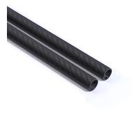2 Pezzi 3K Tubi In Fibra Di Carbonio 500mm Diam Esterno 6-30mm Tubo Di Carbonio A Barra Cava Twill Opaco For Telai Drone Modellismo RC Prototipi Ingegneria Upgrade Gare Progetti Fai Da Te(19x16x500mm)