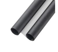 2 pezzi 3k tubo in fibra di carbonio opaco semplice 500mm spessore parete 0.5mm tubo in fibra di carbonio RC modelli di aeroplani accessori(12x11x500mm)